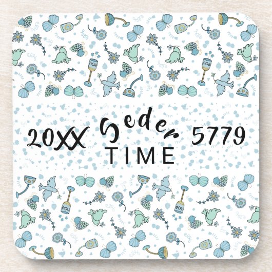 Dessous de verre de Pâques "Temps de séder Whimsic (Devant)