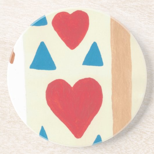 Dessous de verre de pierre Love Path (Devant)