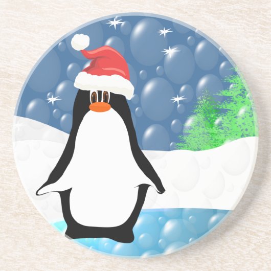 Dessous de verre de pingouins mignons (Devant)