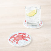 Dessous de verre de pique-nique de crabe de la mer (Côté)