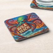 Dessous de verre de plage d'Avila. 6/pack. (Côté gauche)