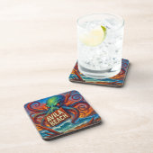 Dessous de verre de plage d'Avila. 6/pack. (Côté Droit)