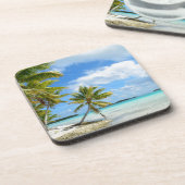 Dessous de verre de plage de palmier (Côté gauche)