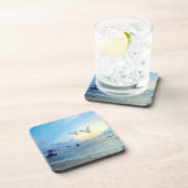 Dessous de verre de plastique de thème de plage de (Côté Droit)