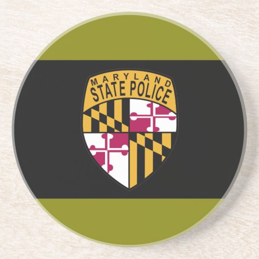 Dessous de verre de police d'état du Maryland (Devant)