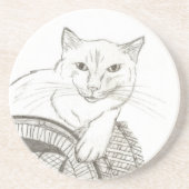 Dessous de verre de portrait de Cat Ragdoll (Devant)