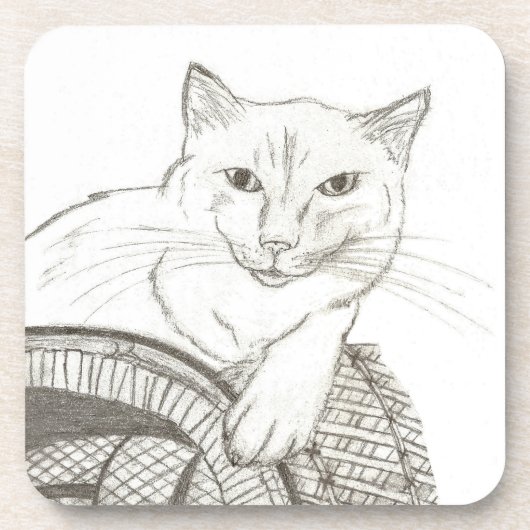 Dessous de verre de Portrait de Ragdoll de chat - (Devant)