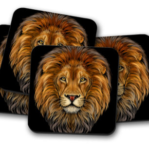 Dessous de verre de portrait Lion King   Dessous d