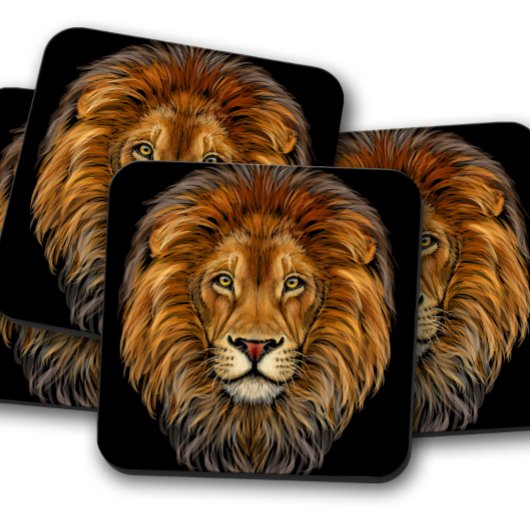 Dessous de verre de portrait Lion King | Dessous d