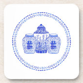 Dessous de verre de pot de gingembre d'aquarelle (Devant)