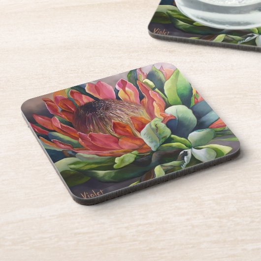 Dessous de verre de Protea (Côté gauche)