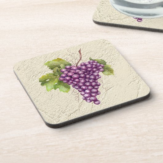 Dessous de verre de raisins texturés (Côté gauche)