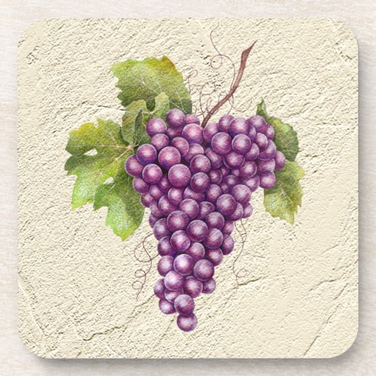 Dessous de verre de raisins texturés (Devant)