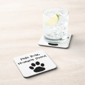 Dessous de verre de règles pour animaux (Côté Droit)