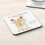 dessous de verre de réunion de classe (Côté gauche)