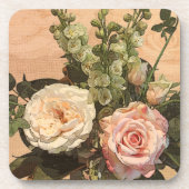 Dessous de verre de rose de pastel (Devant)