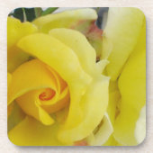 Dessous de verre de rose jaune (Devant)