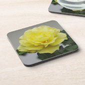 Dessous de verre de rose jaune (Côté gauche)