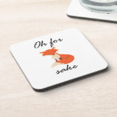 Dessous de verre de saké Fox (Côté gauche)