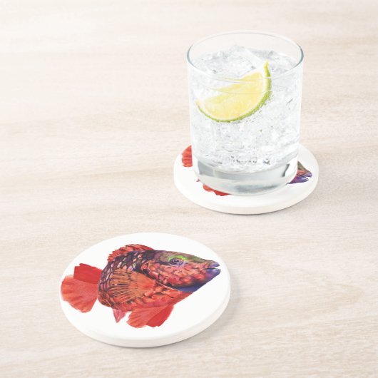 Dessous de verre de scare de feu d'arrêt (Côté)