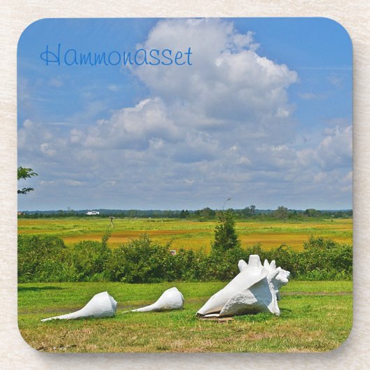 Dessous de verre de sculpture de coquillages (Devant)