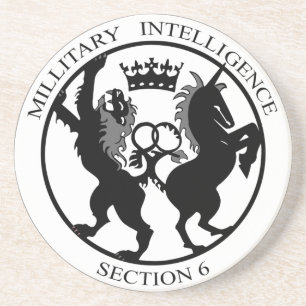 Dessous de verre de service secret du logo MI6