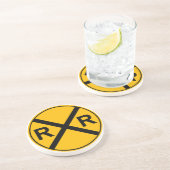 Dessous de verre de signe de chemin de fer (Côté)