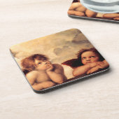 Dessous de verre de Sistine Madonna d'anges de (Côté gauche)