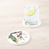 Dessous de verre de style totem de colibri (Côté)