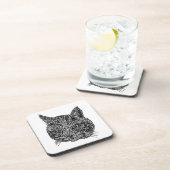 Dessous de verre de tête de chat (Côté Droit)