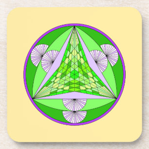 Dessous de verre de tigres à trois pyramides