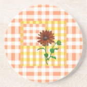 Dessous de verre de tournesol orange (Devant)