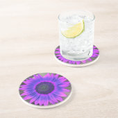 Dessous de verre de tournesol rose N violet (Côté)