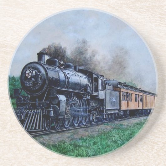 Dessous de verre de train de vapeur (Devant)