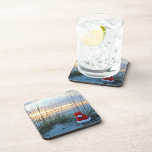 Dessous de verre de vacances à thème plage ensembl (Côté Droit)