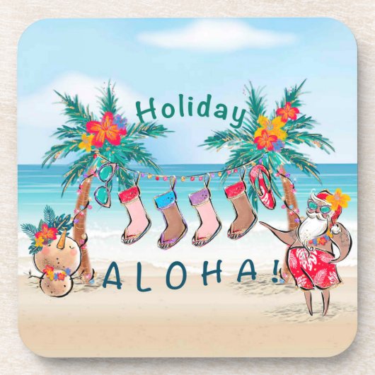 Dessous de verre de vacances Aloha (Devant)