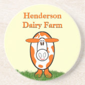 Dessous de verre de vache de ferme laitière (Devant)