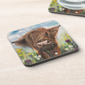 Dessous de verre de vache écossais (Côté gauche)