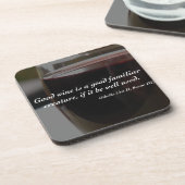 Dessous de verre de vin de citation de Shakespeare (Côté gauche)