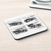 Dessous de verre de voitures anciennes (Côté gauche)