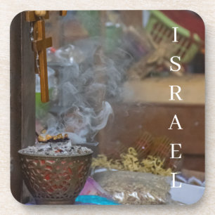 Dessous de verre de vue de brûleur d'encens d'Isra