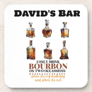 Dessous de verre de whisky Bourbon personnalisés s