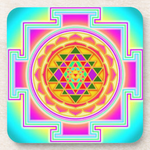 Dessous de verre de yantra de Shri