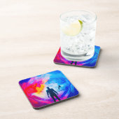 Dessous-de-verre Debout dans les couleurs (Côté Droit)