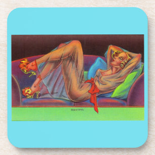 Dessous-de-verre début des années 1940 Belle petite épingle