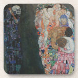 Dessous-de-verre Décès et vie par Gustav Klimt Art Nouveau Vintage<br><div class="desc">Death and Life (1908) de Gustav Klimt est une peinture d'art vintage de l'époque victorienne Symbolisme qui présente deux parties distinctes, Life and Death. Sur la gauche, la mort est représentée par une faucheuse sombre classique au crâne moussant, recouverte d'une robe sombre ornée d'une croix religieuse. Sur la droite se...</div>