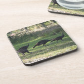 Dessous-de-verre Déchets sauvages dans l'herbe Photographie (Côté gauche)