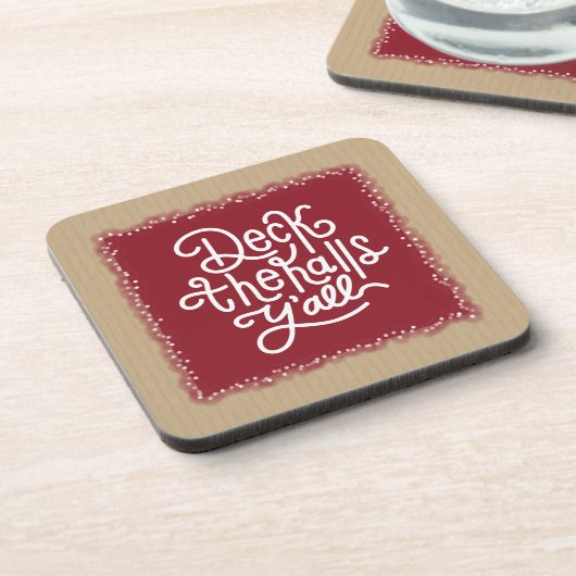 Dessous-de-verre Deck the Halls Y'all (Côté gauche)