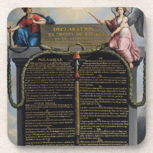 Dessous-de-verre Déclaration des droites de l'homme et du citoyen