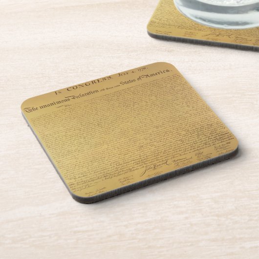 Dessous-de-verre Déclaration d'indépendance (Côté gauche)